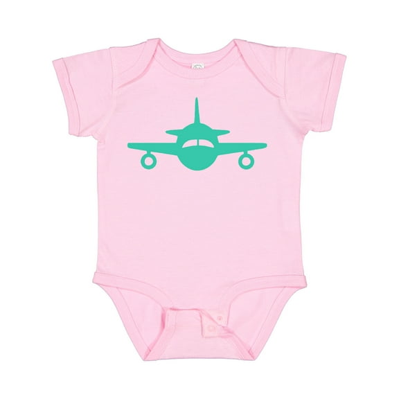 Inktastic Cute Teal Airplane Boys or Girls Baby Bodysuit