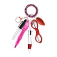 thumbnail image 2 of Nurse Pen Set resaltador versátil con clip de llavero para accesorios de uso diario Marcador permanente retráctil Pen a multicolor Rosa, 2 of 8