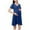 Blue, variant on breaise Nursing Nightgown Dresses, 3 In 1 Maternity Nightgown Short Sleeve Nursing Gown Breasfeeding Pregnancy Sleepwear Delivery Dress