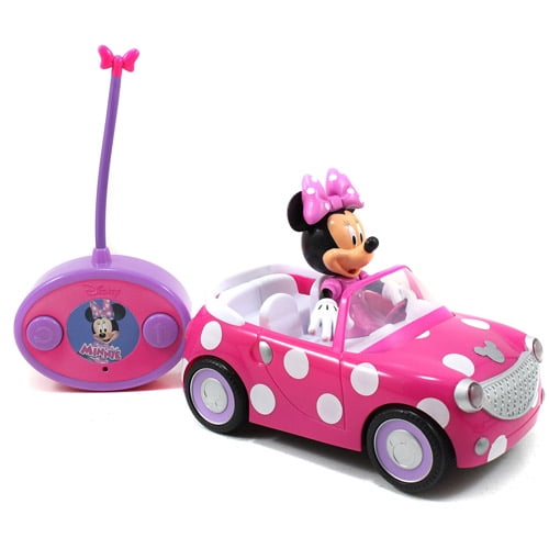 minnie mouse remote control roadster car