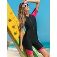 thumbnail image 4 of Charmo Combinaison Shorty pour Femmes à Fermeture Éclair Frontale une Pièce avec Rembourrage pour Surf et Plongée, 4 of 6