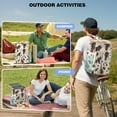 thumbnail image 4 of 20L Insulated Cooler Backpack - Cow Print Farmhouse Vintage Design, Leakproof Soft Cooler Bag for Camping, Picnic, Beach, Keeps Cold/Hot 20 Hours, High-Capacity Fits 26 Cans, Multiple Pockets, 4 of 6