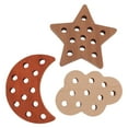 thumbnail image 4 of Juguete de Madera ANGGREK Juego de Enhebrar Haya Sapeli Rojo, 4 of 8