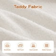 thumbnail image 7 of 106" Teddy Fabric No Assembly 32D Boneless Sofa, Comfy Couch with L-Shaped Chaise for Living Room, White, 7 of 7