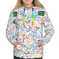 thumbnail image 4 of Hoodies for Women - back to school Comfrt Colour Drawstring Women'S Fashion Hoodies & Sweatshirts, Fall Outfits Clothes for Women 2024 Pullover with Kangaroo Pocket, 4 of 7