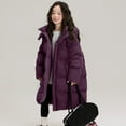 thumbnail image 6 of KAUOD Teen Girls Long Puffer Coats Winter Waterproof Padded Insulated Ski Jackets Kids Quilted Knee Length down Outwear, 6 of 7