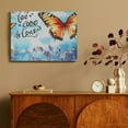 thumbnail image 4 of FCXZI Colorful Butterfly Wall Art Inspirational Quotes Wall Decor Memorial Pictures Canvas Prints  Painting Modern Artwork for Bathroom Bedroom Kitchen Living Room Office  16x12in, 4 of 6