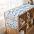 thumbnail image 6 of Table Runners 70 Inches Long Dress Scarves, Blue Plaid Farmhouse Farmhouse Coffee/Dining/Kitchen Table Decor, Holiday Table Runner, Watercolor Cute Country Pigs Checkered 13x70 Inch, 6 of 9