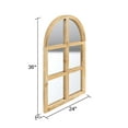 thumbnail image 7 of Matherne Farmhouse Arch Wood Window Decor Mirror, 7 of 7