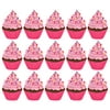 Hello Hobby Wood Cupcake Shapes, 15 Pre-Painted Wooden Cupcakes, 4 in. x 4 in. Each
