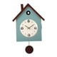 thumbnail image 3 of Reloj de cuco con péndulo, reloj de pared de madera estilo granja. Azul eléctrico, 3 of 9