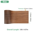 thumbnail image 3 of Uxcell 1-Roll Wood Grain Repair Tape, 3.15inch x 15ft Self-Adhesive Wood Floor Tape, Realistic Textured Repair [Dark Brown Pine], 3 of 7