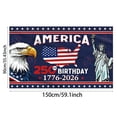 thumbnail image 3 of Win s Way USA 250th Anniversary Flag 1776-2026 American Independence Celebration Banner, 3 of 6