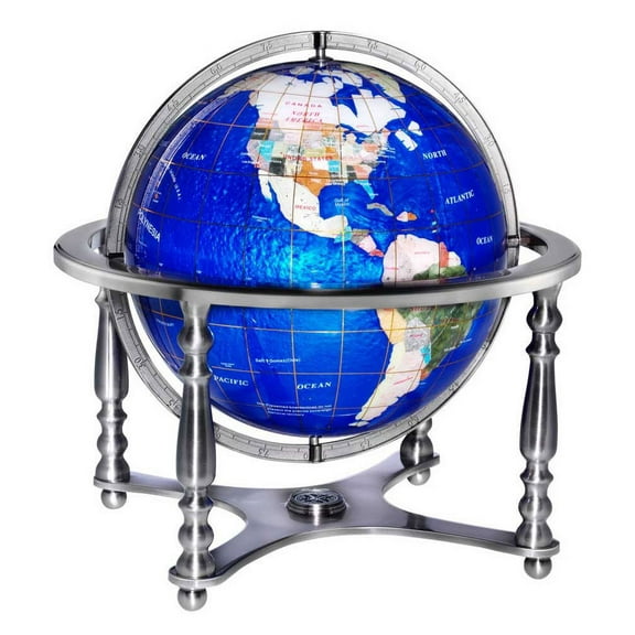 Replogle Compass Jewel Globe Blue Lapis 13"