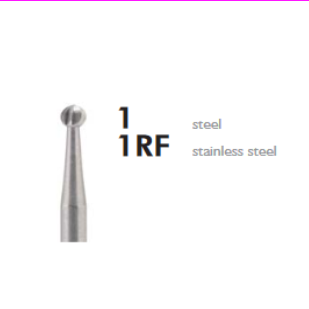 Meisinger Steel Bur, Round 1RF HP