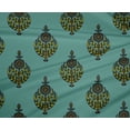 thumbnail image 4 of oneOone Polyester Lycra Fabric Leaves & Floral Block Printed Fabric 1 Yard 56 Inch Wide, 4 of 4