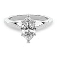 thumbnail image 2 of IGI Certified 4 Carat Marquise Shape Lab Grown Diamond Engagement Ring | 14K White Gold | Magnolia Texture Solitaire Diamond Ring | FG-VS1-VS2 Quality Friendly Diamonds, 2 of 6