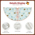 thumbnail image 3 of Sikiie Bee Flower Nativity Christmas Tree Skirt, Jesus Christian Winter Holiday Tree Mat Decoration(30-48IN)48", 3 of 6