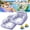 2PCS-A, variant on 3-in-1 Inflatable Pool Lounge Chair,Tropical Style Float Chair with Cup Holder,U-Shaped Floating Hammock Couch for Pool Lake Beach Summer Vacation