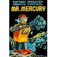 thumbnail image 2 of Retrobot 11x14 White Modern Wood Framed Museum Art Print Titled - Battery Operated Remote Control Mr. Mercury, 2 of 4