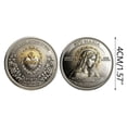 thumbnail image 3 of Sacred Devotion Commemorative Coin, Staron Catholic Collectible Gift for Men and Women, High Relief Metal Engraved Latin Scripture Religious Keepsake for Prayer Corners Easter Christmas, 3 of 7