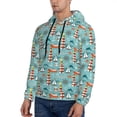 thumbnail image 3 of Naloa Sea Lighthouse Men's Casual Hooded Collar Drawstring Hoodies Pullover Sweatshirts Casual Long Sleeve Shirts-X-Large, 3 of 7