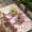 Pink HotPink Beige, variant on Valentine's Day Table Cloths for 6 Foot Rectangle Tables, Pink Gnomes Love Roses Romantic Beige Patio Waterproof Elastic Fitted Tablecloths, Washable Rectangular Table Cover for Camping