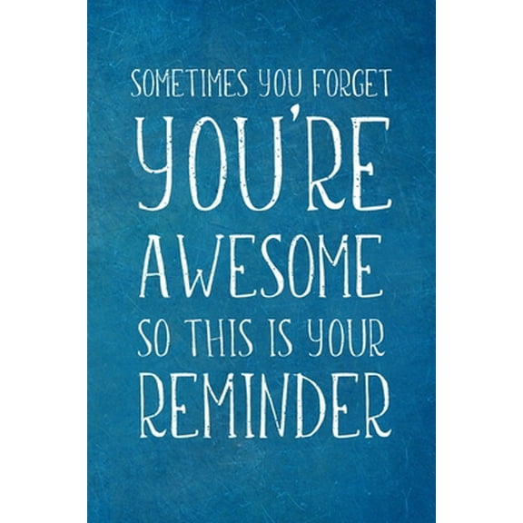 Pre-Owned Sometimes You Forget You're Awesome: Appreciation Gift- Lined Blank Notebook Journal (Paperback) 1672462533 9781672462532