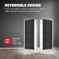 thumbnail image 4 of Kwikset Poignée de Porte d'Entrée Halifax avec Serrure et Clé, Levier Extérieur Réversible à Clé Sécurisée, Serrure de Porte, pour Entrée avant et Chambres, Chrome Poli, 4 of 9
