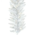 thumbnail image 4 of Vickerman Vickerman 9' White Artificial Christmas Garland with 100 Warm White LED Lights, 4 of 4