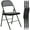 Black/4-Pack, variant on Alvantor Folding Chairs 2-Pack/4-Pack, Padded PU Leather Seat, Heavy Duty,Black/Khaki