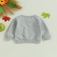 thumbnail image 4 of Bébé Fille Garçon Halloween Tenue Citrouille Lettre Col Rond Pull Pull Vêtements d'Automne, 4 of 7