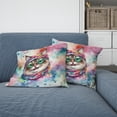 thumbnail image 2 of Hippie Ragdoll Portrait Watercolor Tie-Dye Vintage Styles Pillow Cushion Double Sided Cat Lover Kitten Owner Gifts Idea Throw Pillow - 00014, 2 of 4