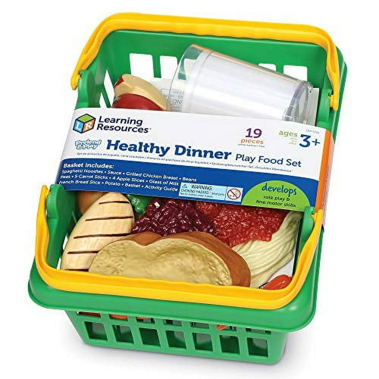Learning Resources Healthy Dinner Play Food Basket - Walmart.com