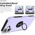 thumbnail image 6 of Entronix Heavy Duty Ring Case Designed for iPhone 17, Shockproof Slim Fit Kickstand, Purple, 6 of 7