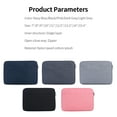 thumbnail image 3 of Portable Tablet Bag 12.5 Inch Waterproof Nylon Tablet Protective Case Multifunctional Business Casual Briefcase Black, 3 of 7