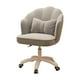 thumbnail image 1 of Silla giratoria de oficina,Silla giratoria de oficina Silla para juegos Reposabrazos de moda,Silla de escritorio de terciopelo tapizada y ajustable en altura,Sillón Accent con ruedas Gris claro, 1 of 8