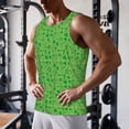 thumbnail image 5 of KLL St Patrick's Day Print Men's Muscle Gym Workout Stringer Tank Tops Bodybuilding Fitness T-Shirts Tank Tops Men-Large, 5 of 7