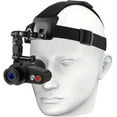 thumbnail image 1 of Lunettes de Vision Nocturne Infrarouges 7X - Montées sur la Tête avec Écran HD, Alimentées par Usb/piles, Bandeau Réglable pour la Chasse, le Camping et les Activités Extérieures, 1 of 6