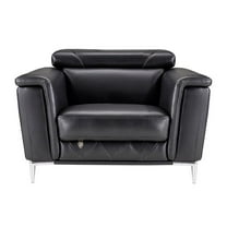 EK071 Black Color With Italian Leather Chair
