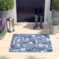 thumbnail image 2 of Dog with Woof and Bark Flannel Non Slip Door Rugs,Washable Door Mats Indoor,Decorative Door Mats,Dirt-Resistant and Absorbent Doormat for Entrance,Bedroom,Kitchen,Bathroom,31.5x17in(80x43cm), 2 of 4