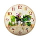 Dvkptbk Style Wall Clock European Style Décoration de Chambre à Coucher Européen en Bois avec Horloge Murale Ronde Home Decor en Liquidation – image 1 sur 3