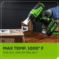 thumbnail image 4 of Greenworks 24V Cordless Heat Gun, 4.0Ah Battery & Charger Included, 4 of 10