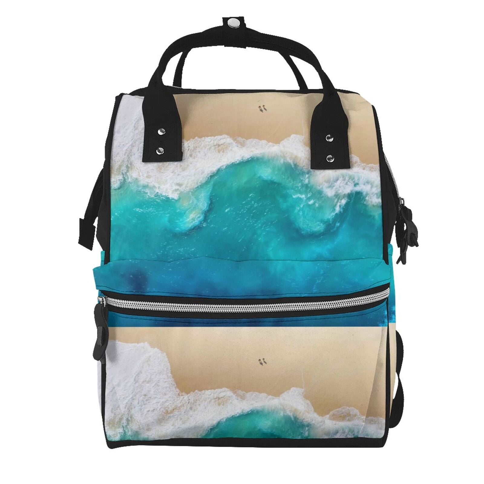 Qwreoia - Bolsas De Pañales Florales Para Bebé, Con Puerto De Carga USB