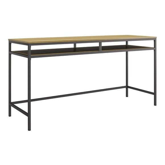Bureau pour ordinateur Bradford, gris graphite/chêne