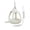 White, variant on Hanging Bird Feeder Adorable Egg-Shaped - Washable Parakeet Cage Accessories - Durable Small Bird Hammock Hut with Warm Hideout for Lovebirds, Canaries, Budgies (White)