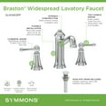 thumbnail image 4 of Symmons SLW5812STNPP Braston 1.0 GPM Widespread Bathroom Faucet - Nickel, 4 of 7