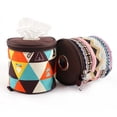 thumbnail image 3 of Bolsa de almacenamiento plegable de estilo étnico para acampar al aire libre, caja de pañuelos de papel para rollos de automóvil, bolsa de tela pequeña, bolsa de almacenamiento para exportación, 3 of 6