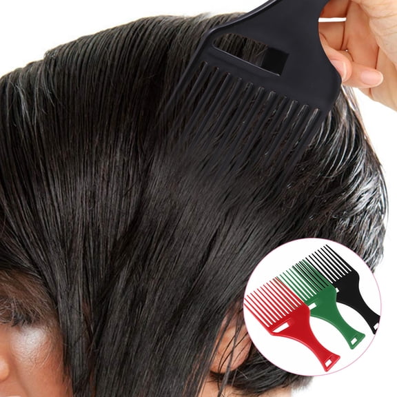 Pretyzoom 3Pcs Premium PP Plastic Fork Comb Hair Styling Tool for Thick Curly Hair