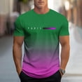 thumbnail image 2 of Wavsuf Graphic T Shirts Men Tees Short Sleeve Fashionable Button T Shirt Green Size M, 2 of 6